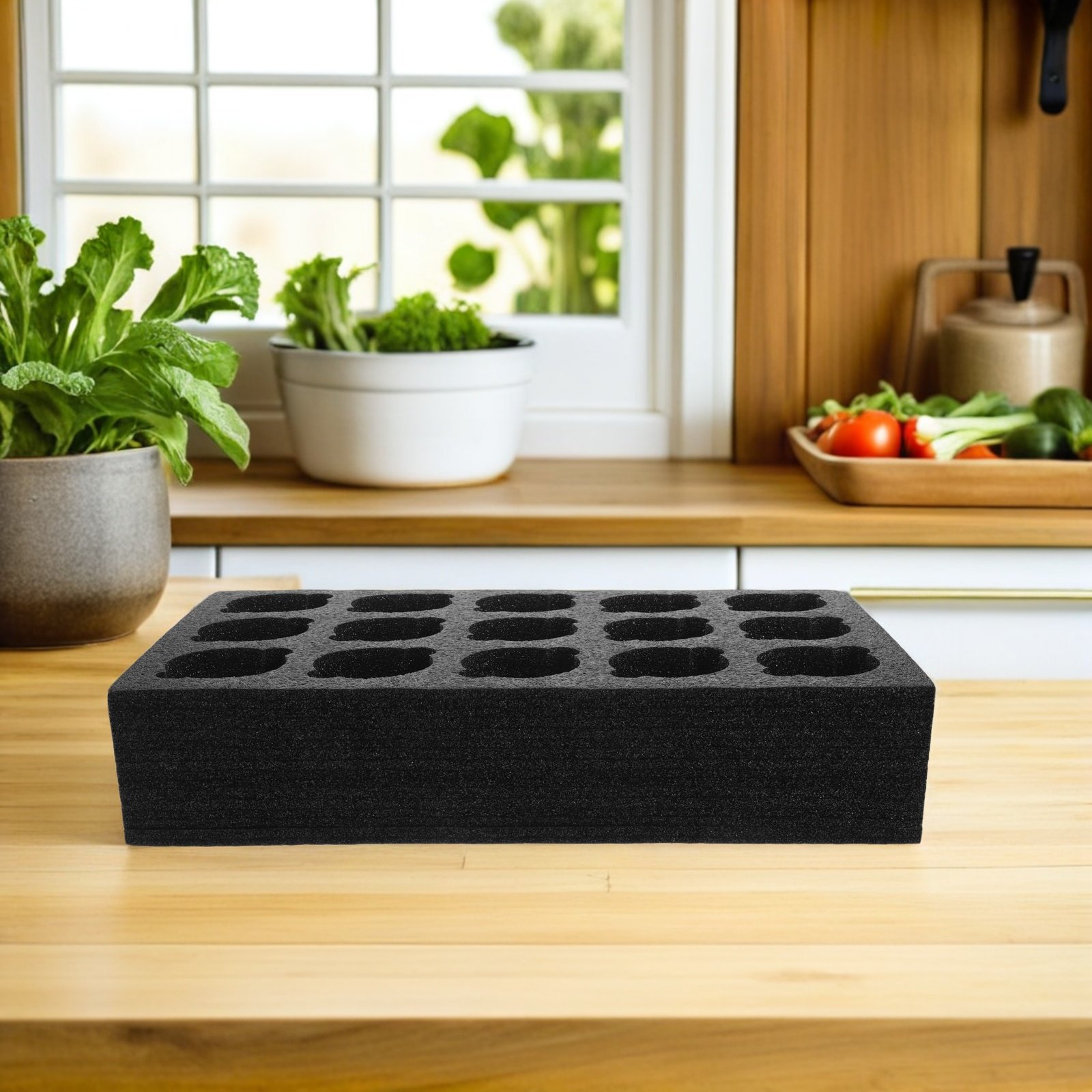 Coffee Tea Cups - Foam Cup Holder Tray Multi-Cup Carrier