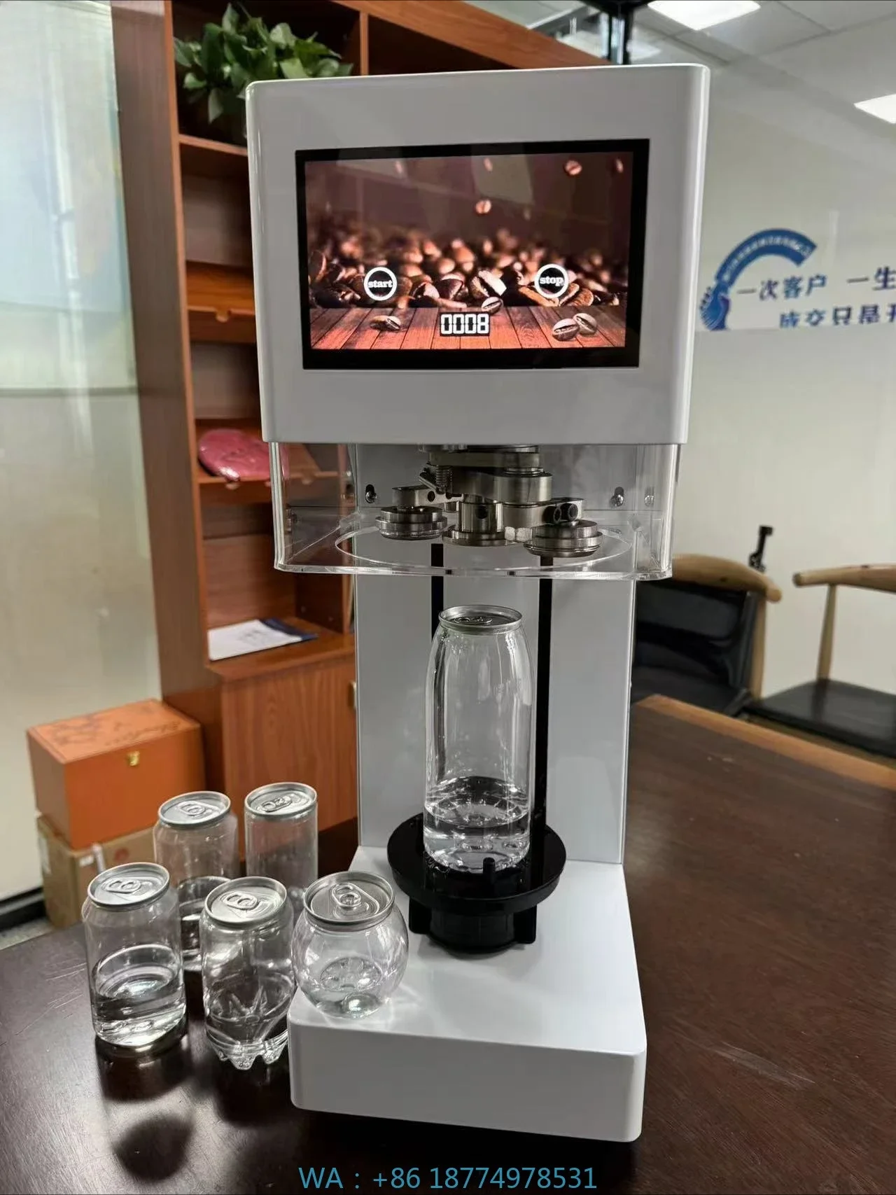 Coffee Tea & Espresso Appliances - Seamer PET Can Sealing Machine with