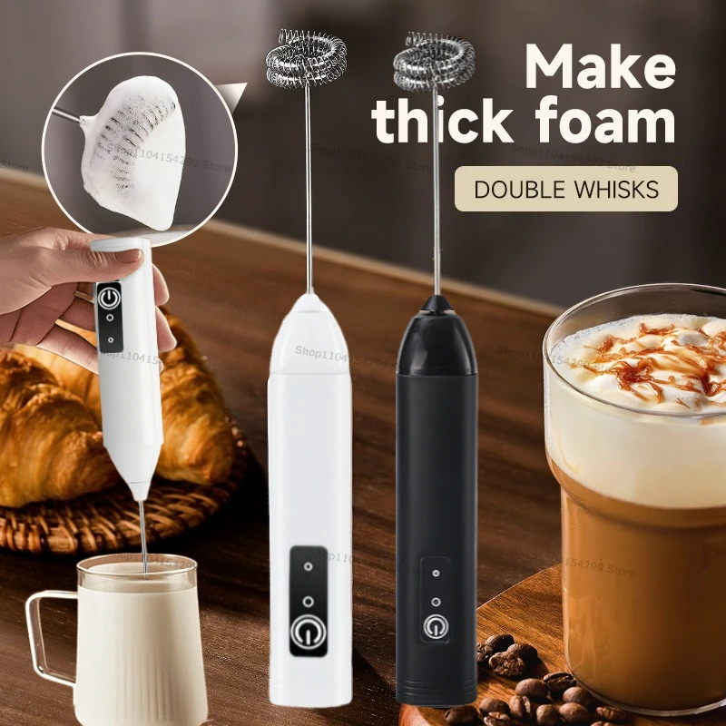 Coffee Tea Milk - Wireless Milk Frothers Electric Handheld Blender