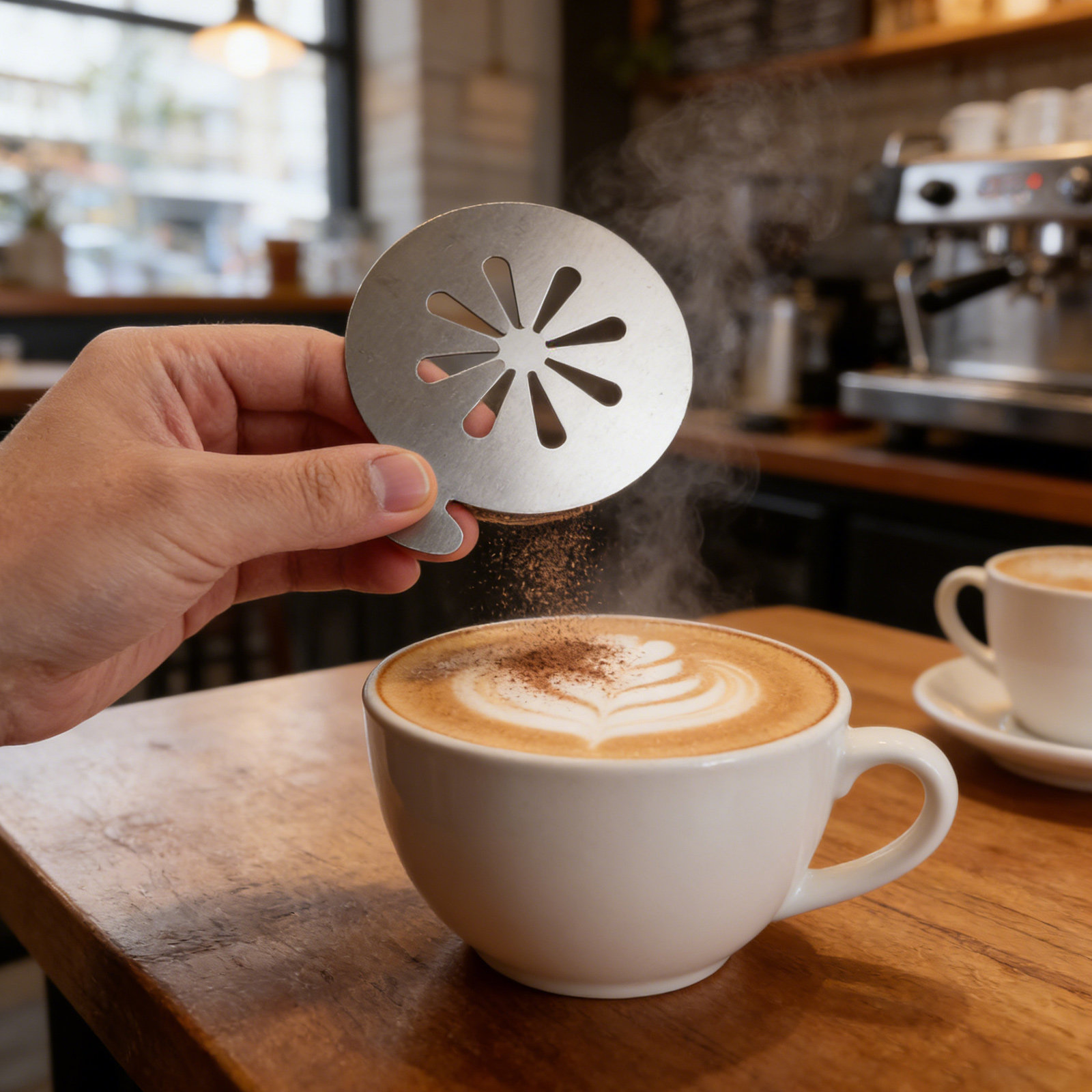 Coffee Stencil Art - 3Pcs Stainless Steel Latte Art Stencils