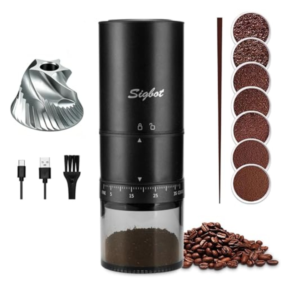 Coffee & Tea Haus - Portable Electric Coffee Grinder - 38