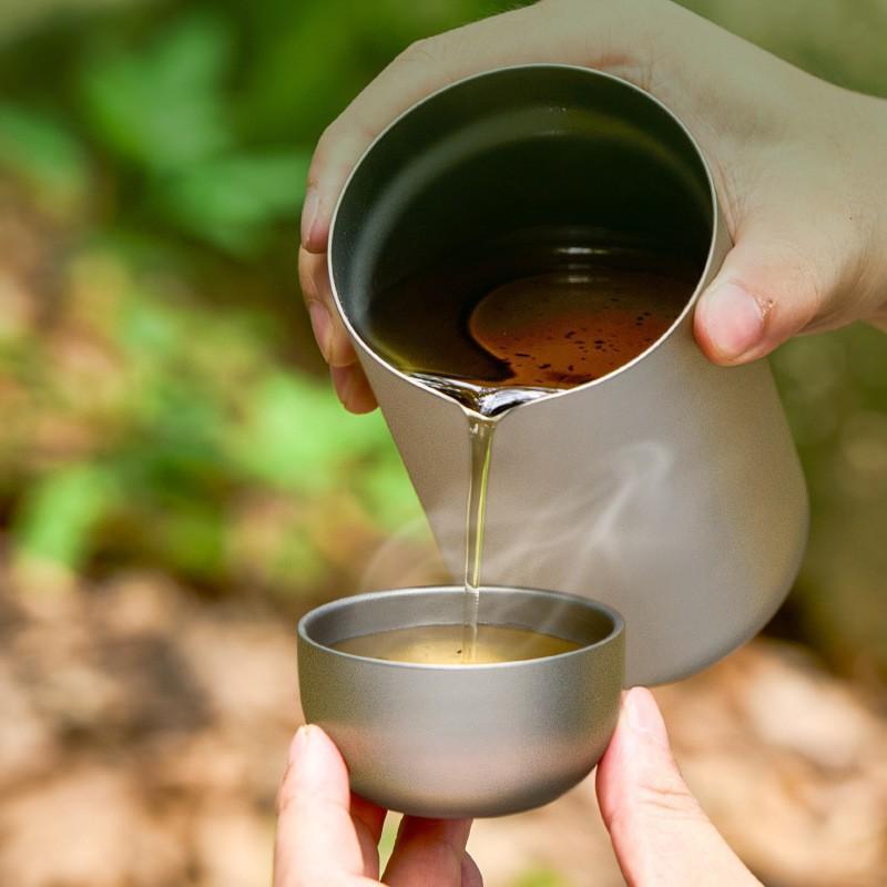 Coffee Tea Mix - D2 Pure Titanium Double-layer Small Tea