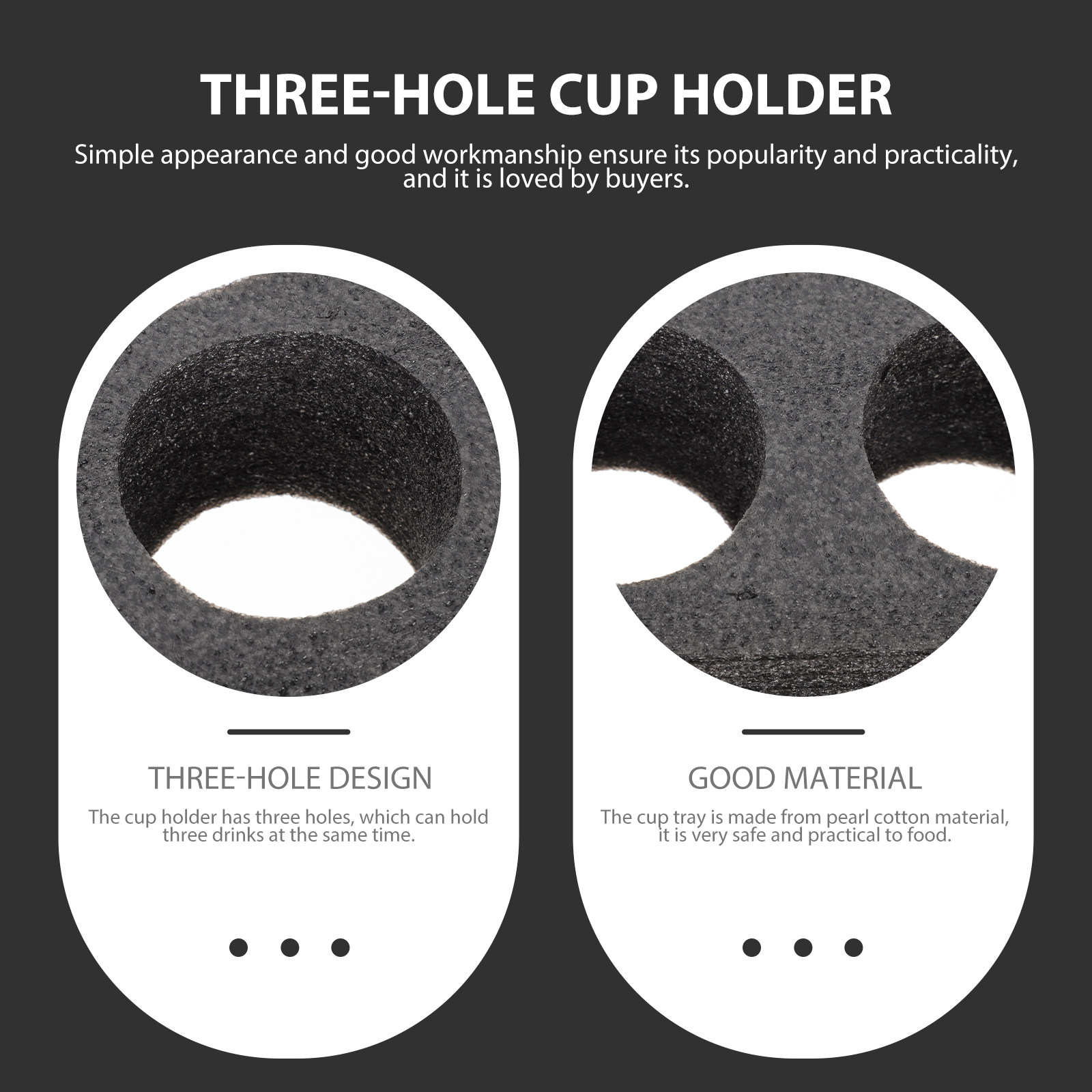 Coffee Tea Cups - 2Pcs Food-Safe Pearl Cotton Cup Tray
