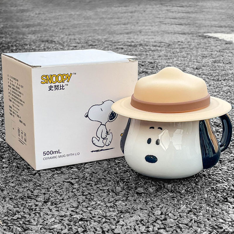 Coffee Tea For Me - Snoopy Ceramic Mug Kawaii Cartoon Anime