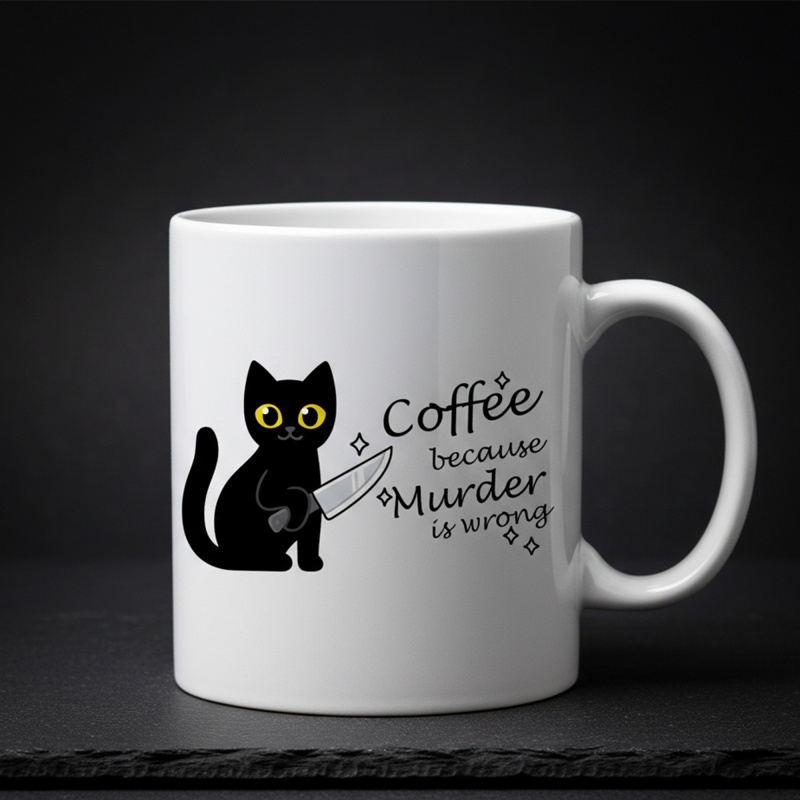 Funny Cat Coffee Mug with the  - Coffee Tea Wrong 리뷰 및 가격