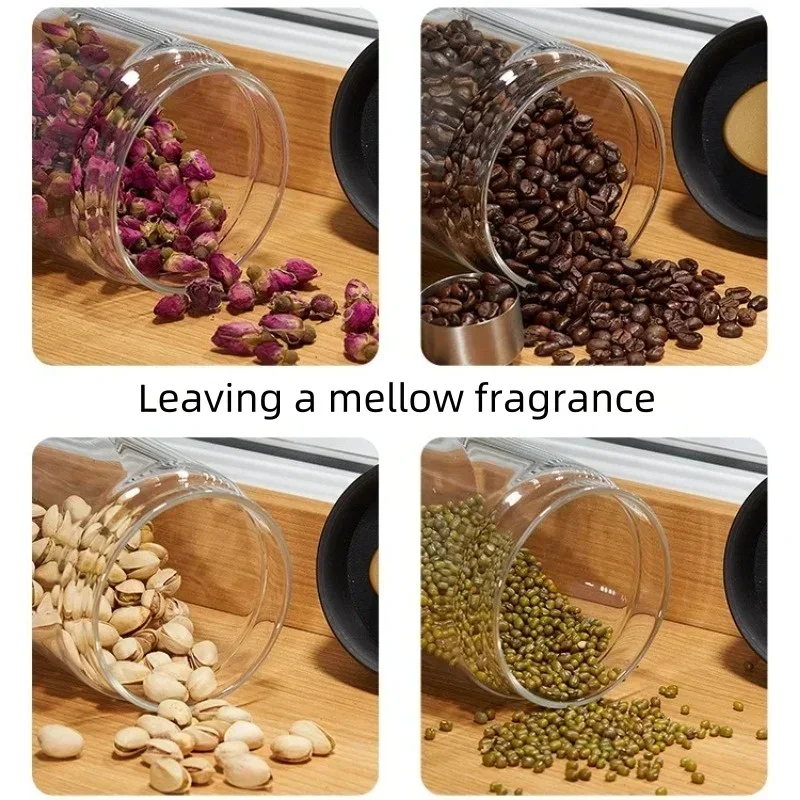 Manual Vacuum Sealed Glass Jar - Coffee Tea And Bean 리뷰 및 가격