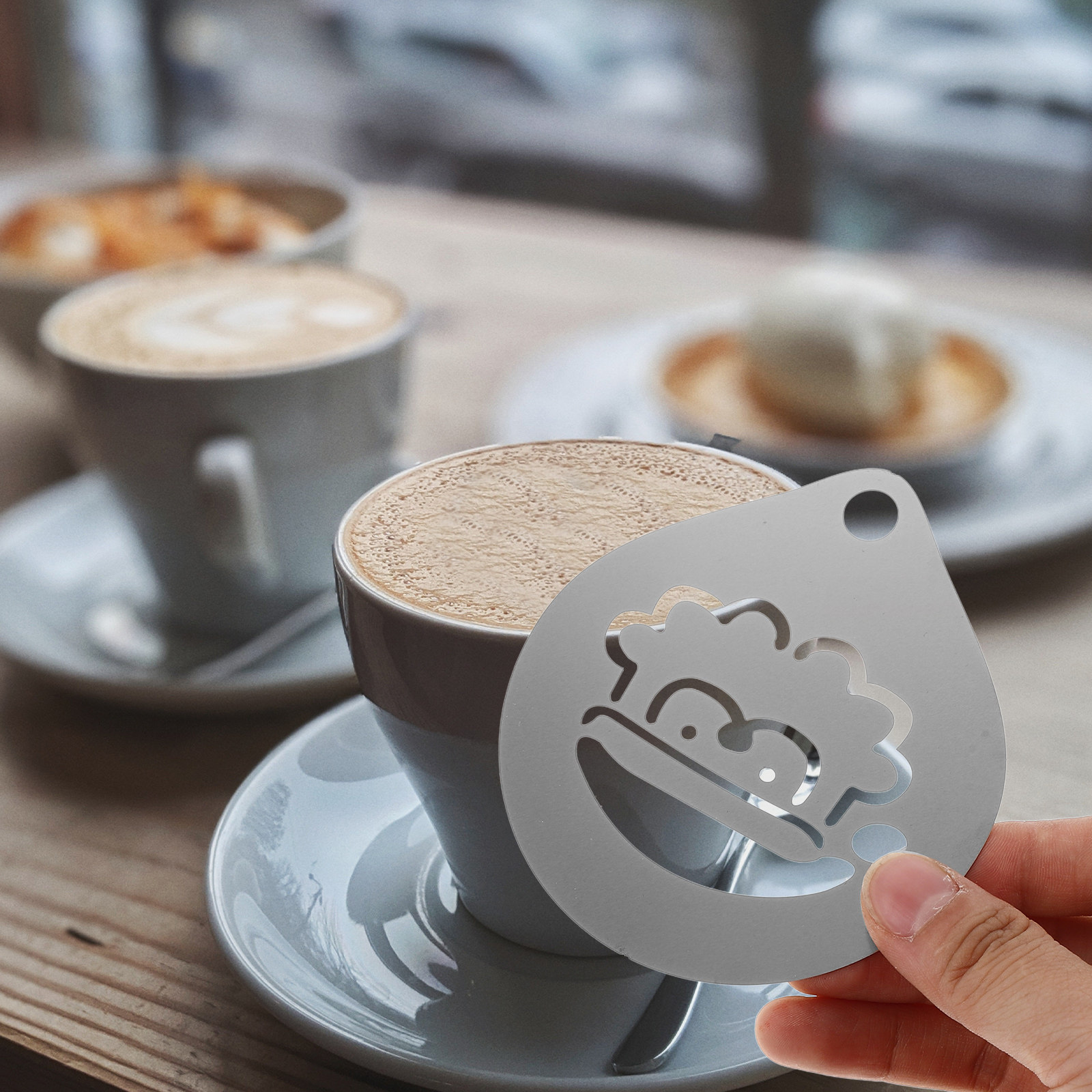 304 Stainless Steel Latte Art  - Coffee Stencil Art 리뷰 및 가격