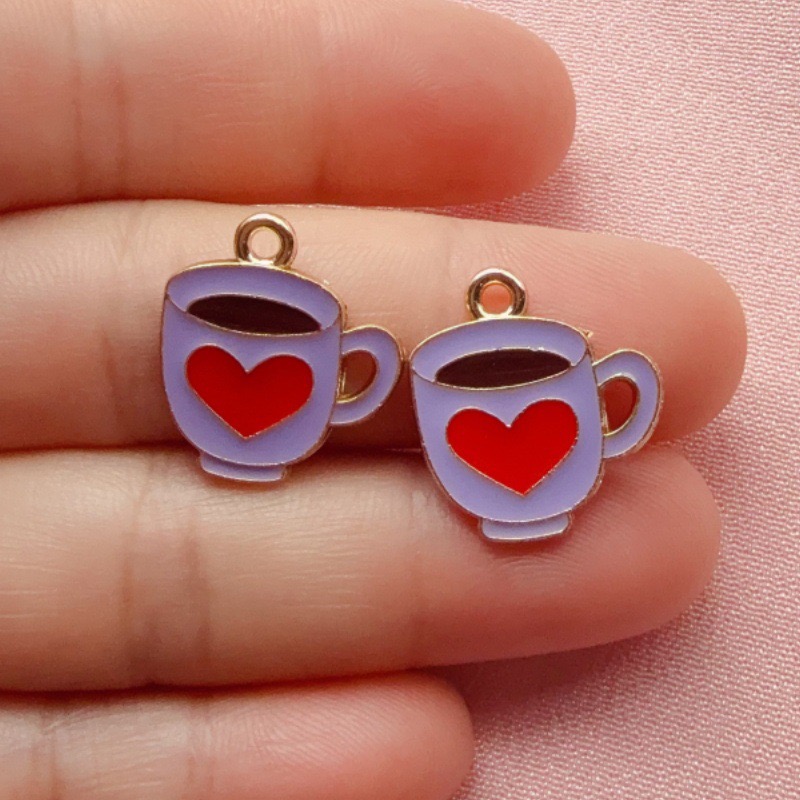 12pcs Colorful Drip Oil Love C - Coffee & Tea Haus 리뷰 및 가격