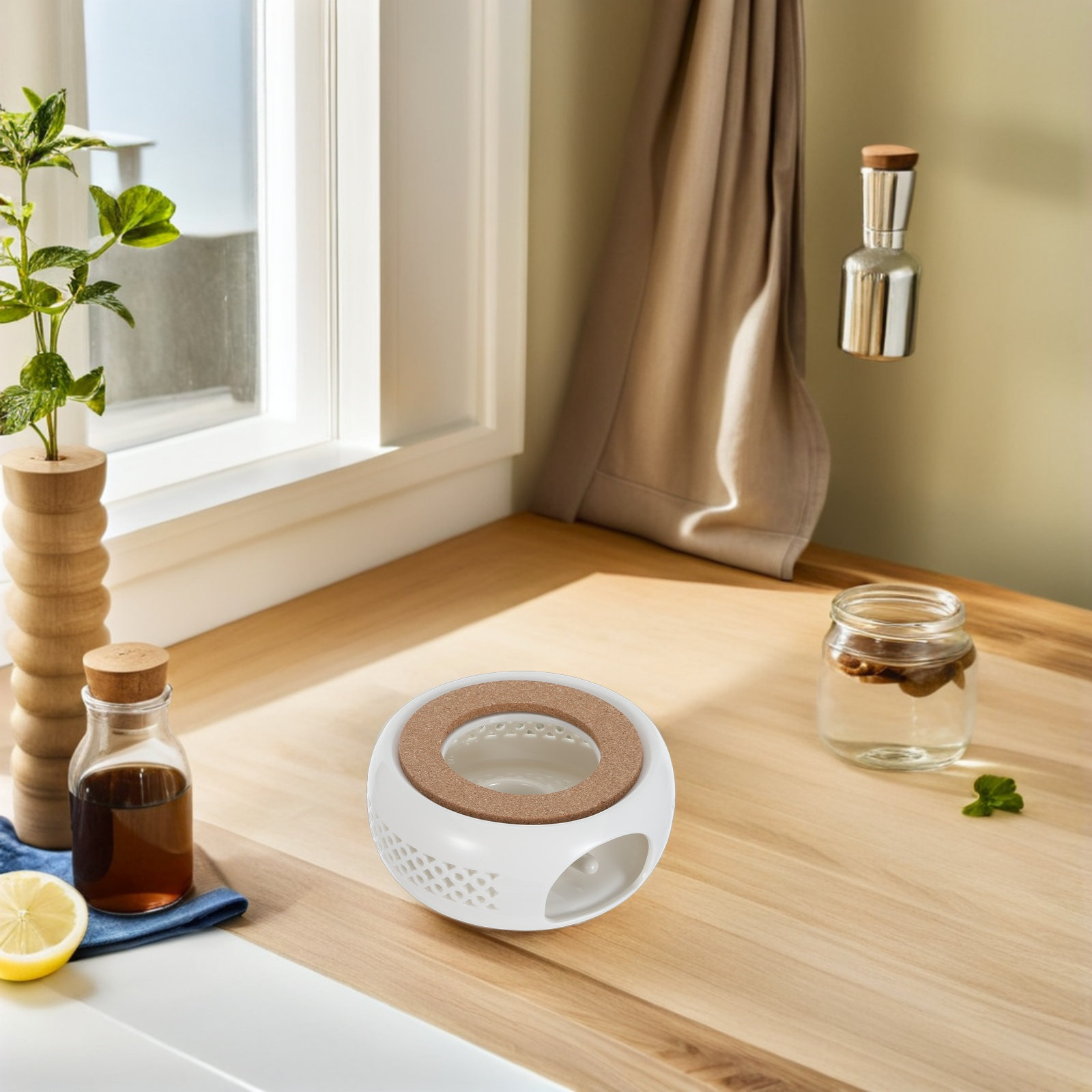 1Set Ceramic Teapot Warmer Tea - Coffee Tea Warmer 리뷰 및 가격
