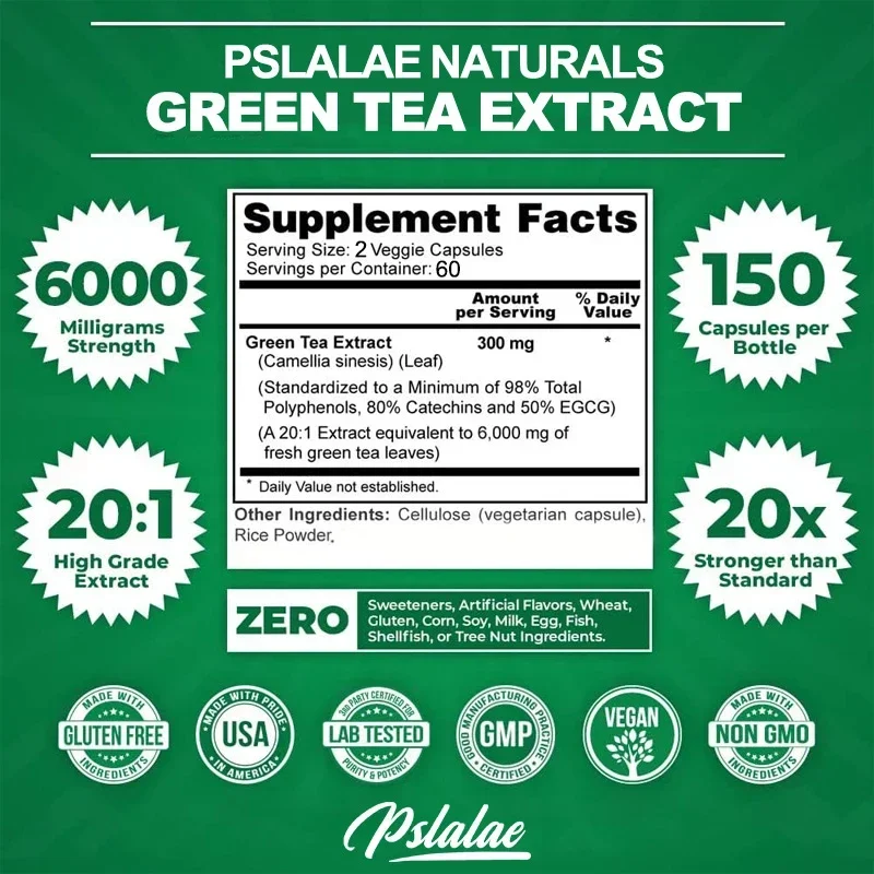 Green Tea Extract Capsules - S - Coffee Tea Mix 리뷰 및 가격