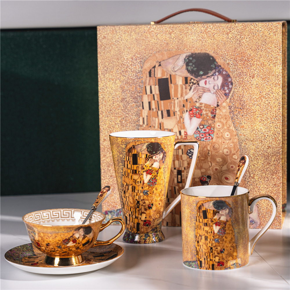 Gustav Klimt Kiss Bone China M - Best Tea Coffee 리뷰 및 가격