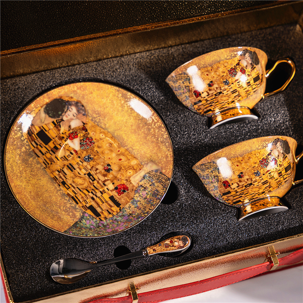 Gustav Klimt Kiss Bone China M - Best Tea Coffee 리뷰 및 가격