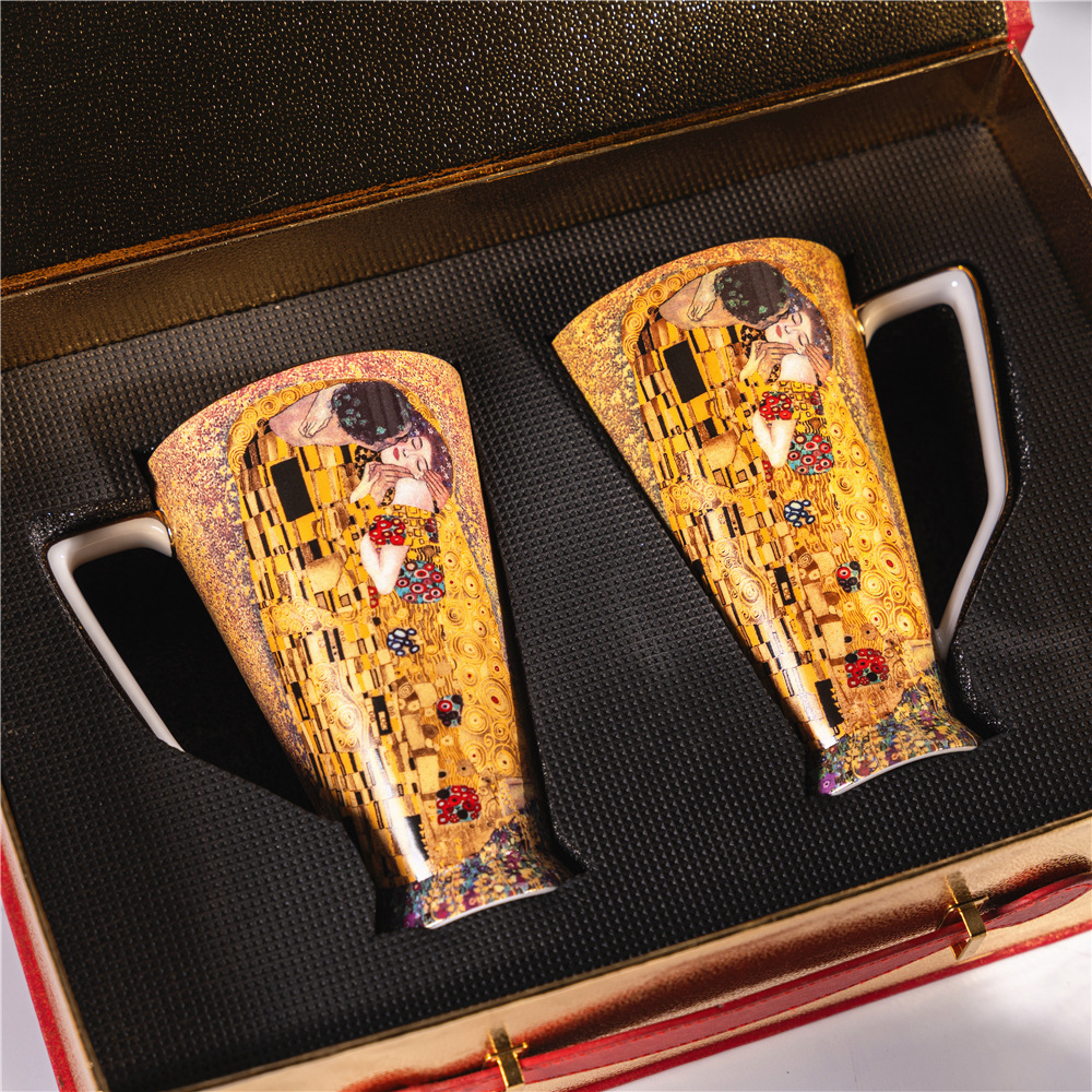 Gustav Klimt Kiss Bone China M - Best Tea Coffee 리뷰 및 가격