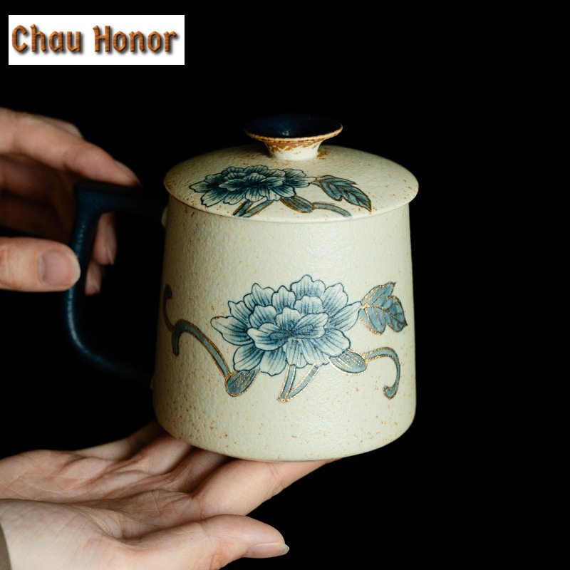 330ml Blue And White Flint Red - Draw Coffee And Tea 리뷰 및 가격