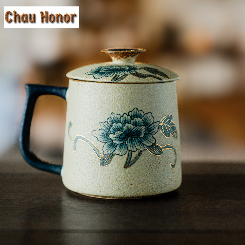 330ml Blue And White Flint Red - Draw Coffee And Tea 리뷰 및 가격