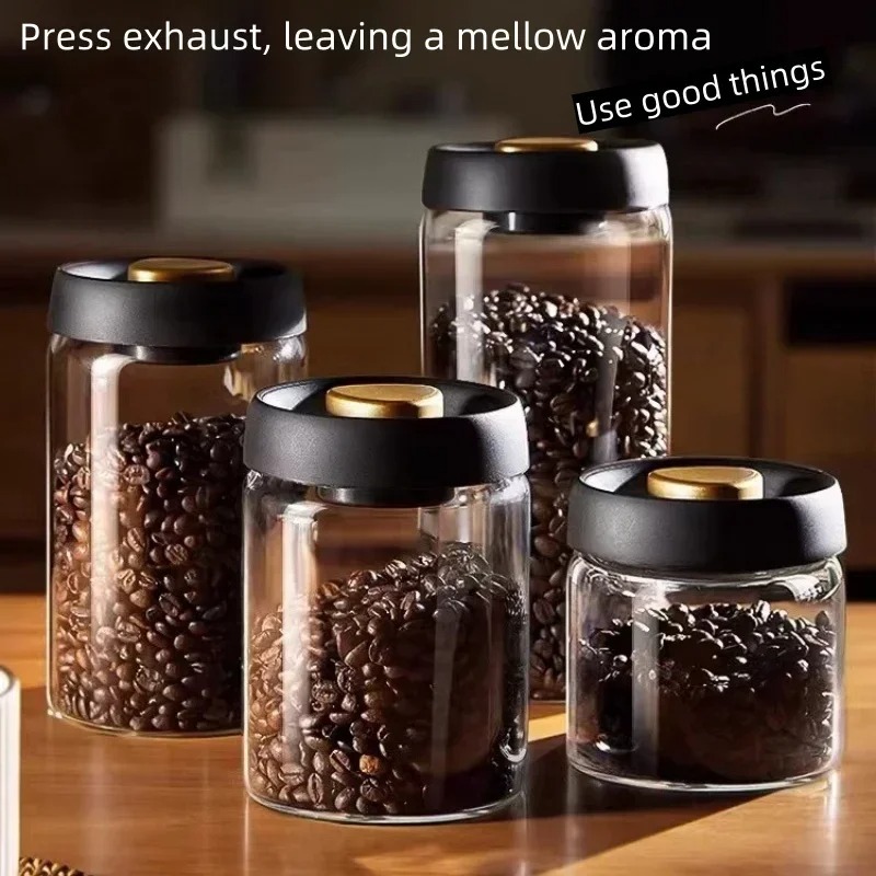 Manual Vacuum Sealed Coffee Ja - Coffee Tea For Me 리뷰 및 가격