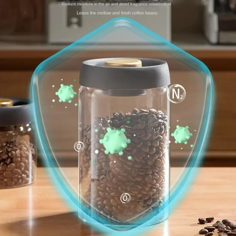 Manual Vacuum Sealed Coffee Ja - Coffee Tea For Me 리뷰 및 가격