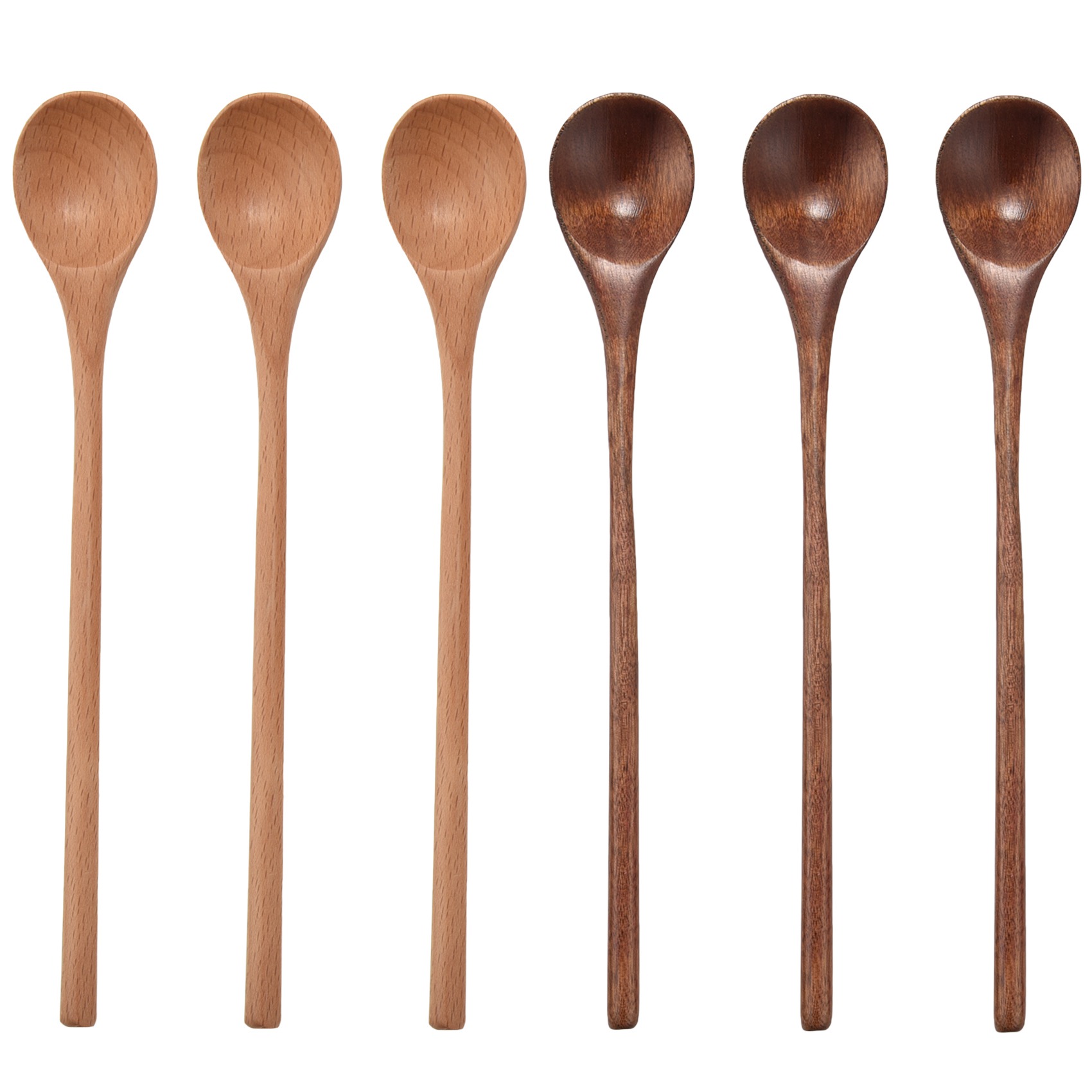 ABAG 6 Pcs Wooden Spoon,Long H - Coffee Tea Mix 리뷰 및 가격