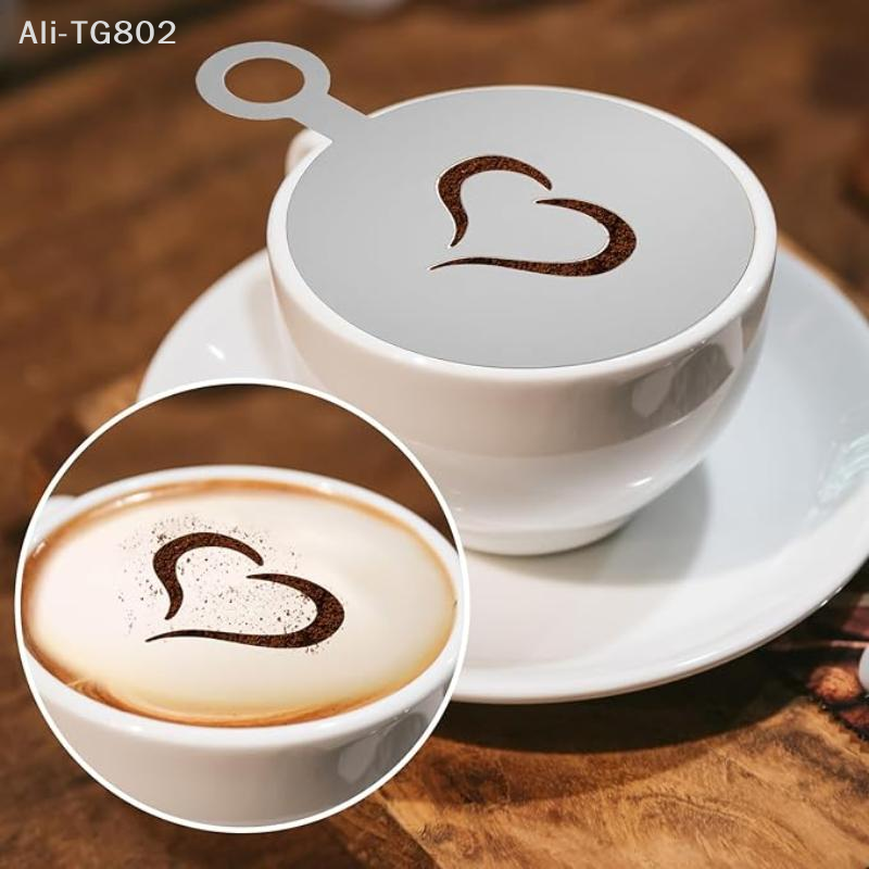 Neosfg 4Pcs/Set Stainless Stee - Coffee Stencil Art 리뷰 및 가격