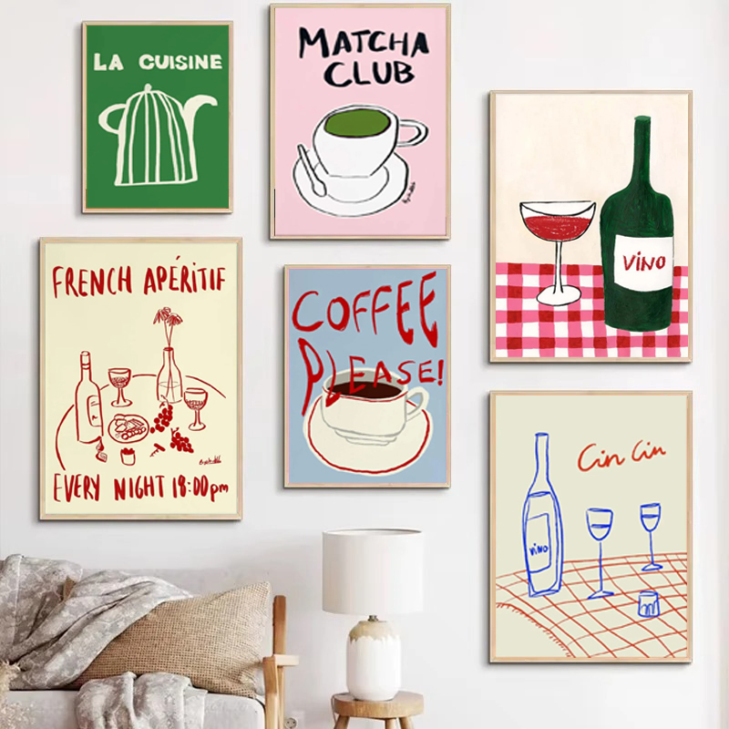 Colorful Drawings Abstract Art - Draw Coffee And Tea 리뷰 및 가격
