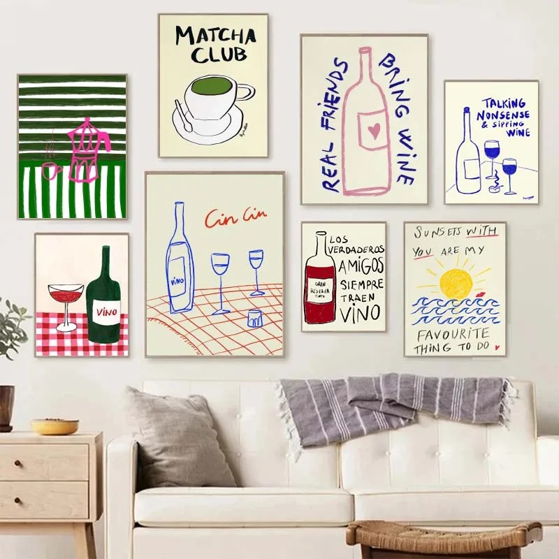 Colorful Drawings Abstract Art - Draw Coffee And Tea 리뷰 및 가격