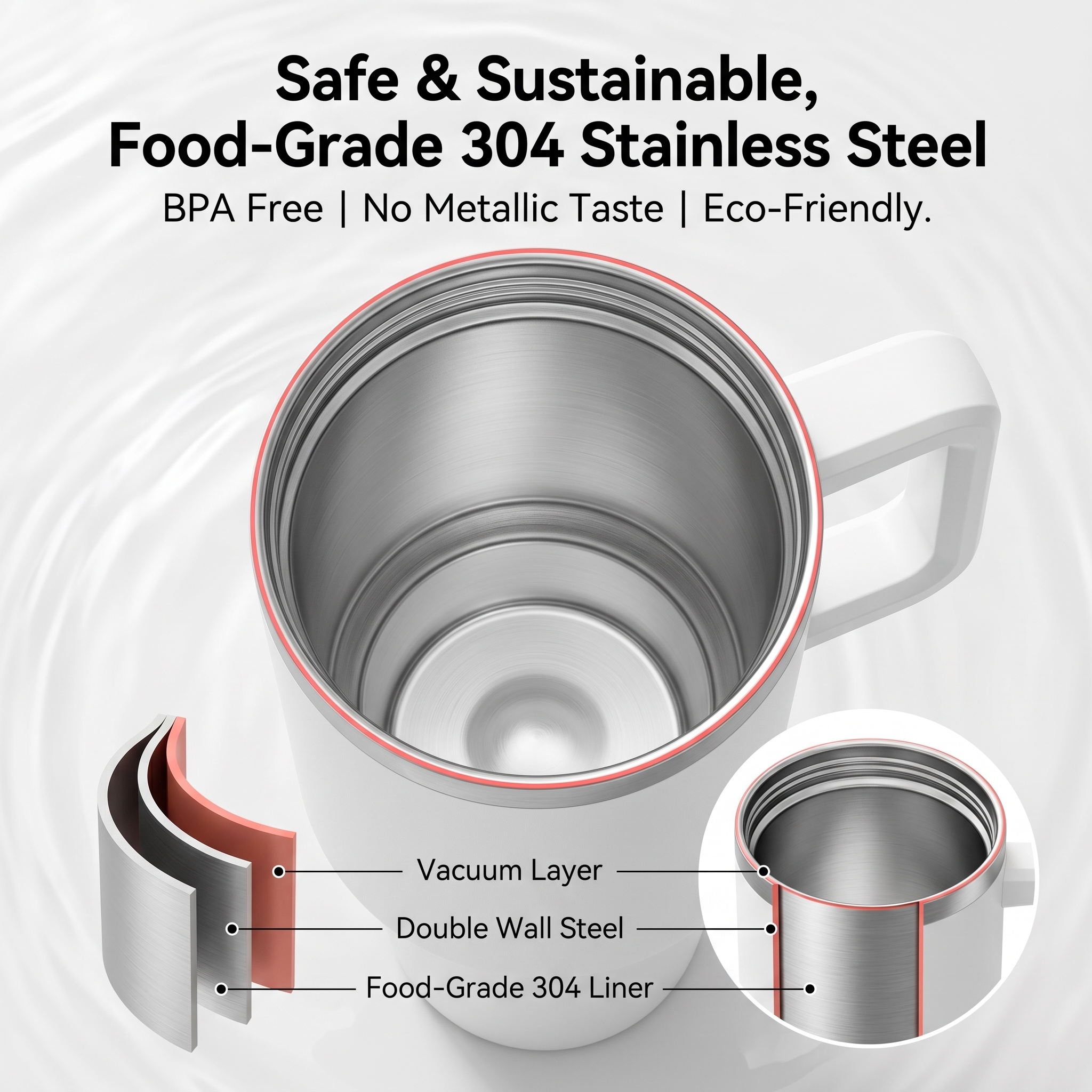 Custom 1200ml Stainless Steel  - Coffee Tea For Me 리뷰 및 가격