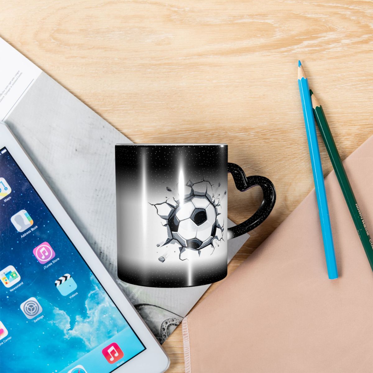 Soccer Ball 3d Art Drawing Wor - Draw Coffee And Tea 리뷰 및 가격