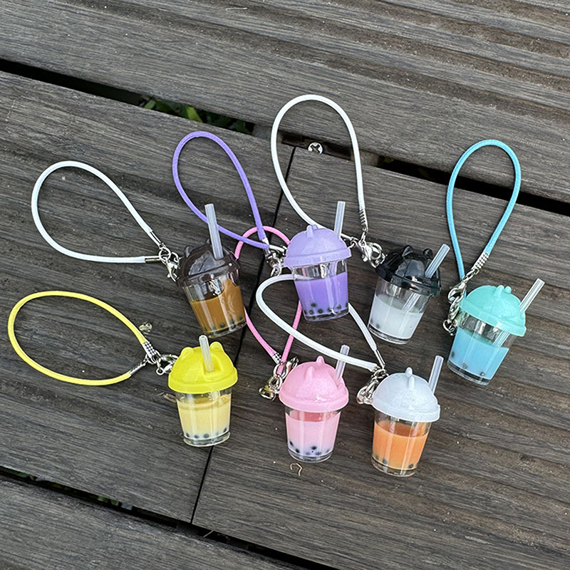 Cute Pearl Milk Tea Bag Charm  - Coffee Tea Cups 리뷰 및 가격