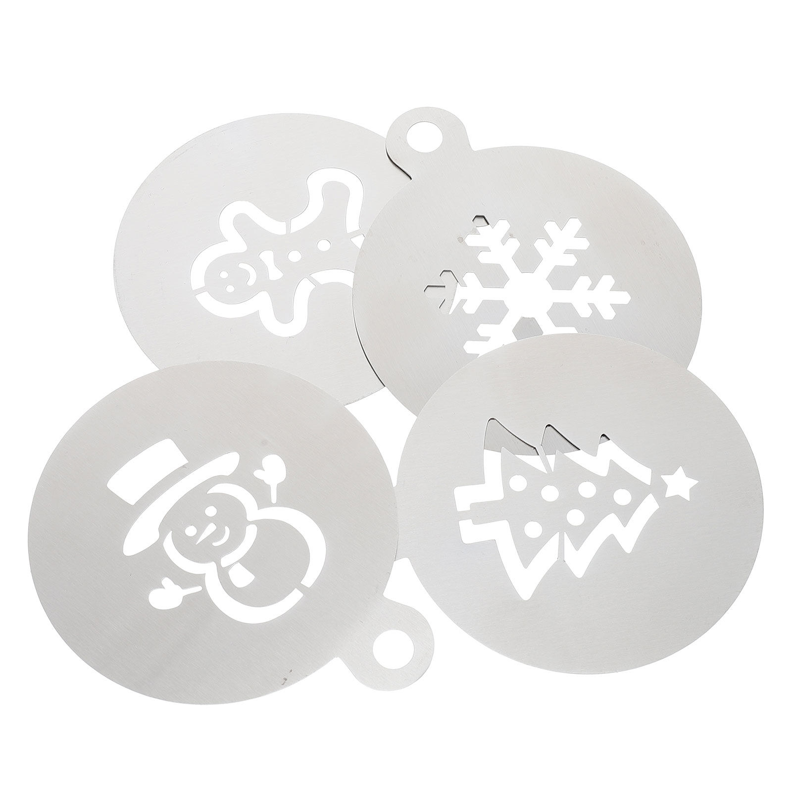 4Pcs Christmas Cake Stencils S - Coffee Stencil Art 리뷰 및 가격