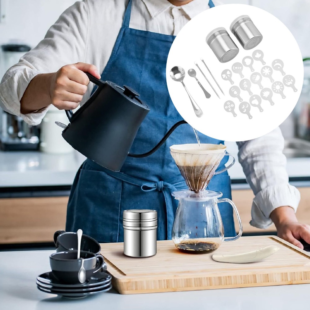 Stainless Steel Latte Art Pen  - Coffee Stencil Art 리뷰 및 가격