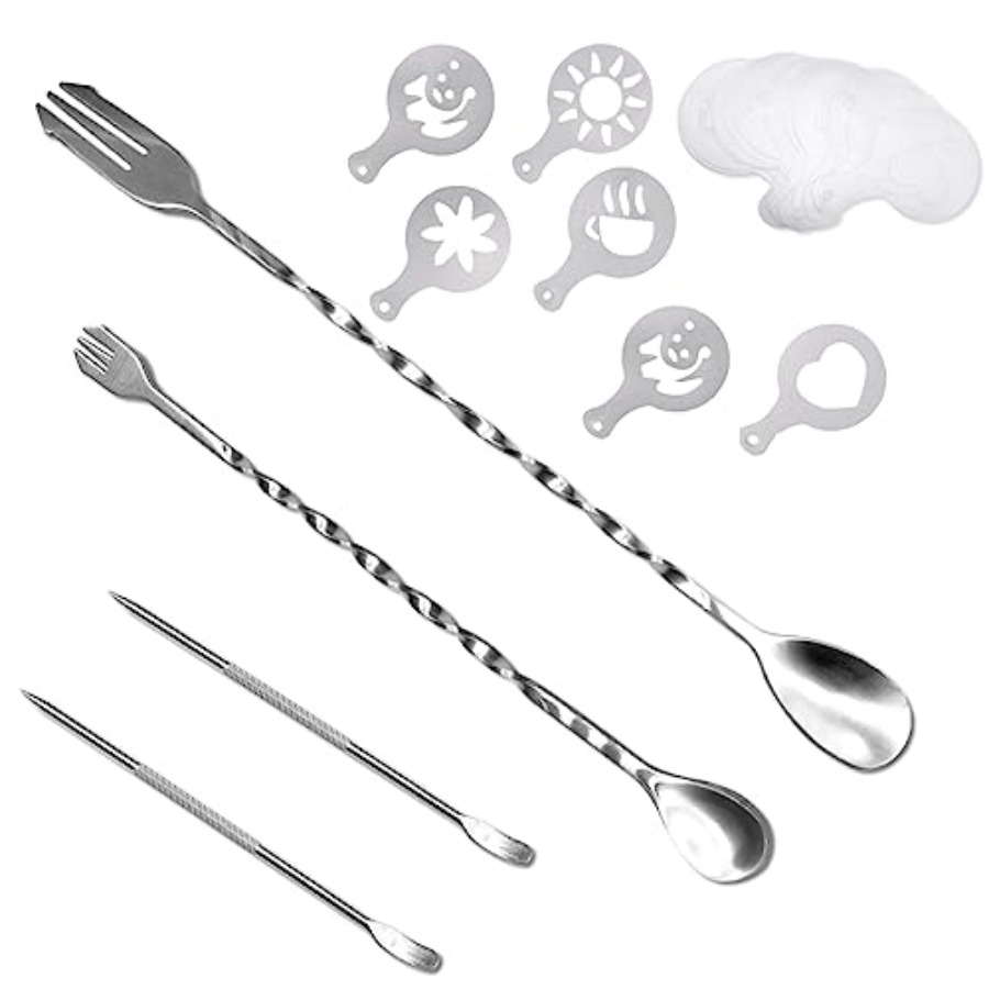 36 Pcs Coffee Art Maker Set, 3 - Coffee Stencil Art 리뷰 및 가격