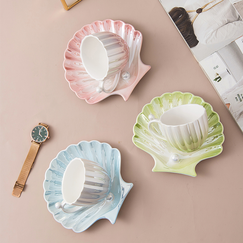 Pearl Shell Design Ceramics Mu - Best Tea Coffee 리뷰 및 가격