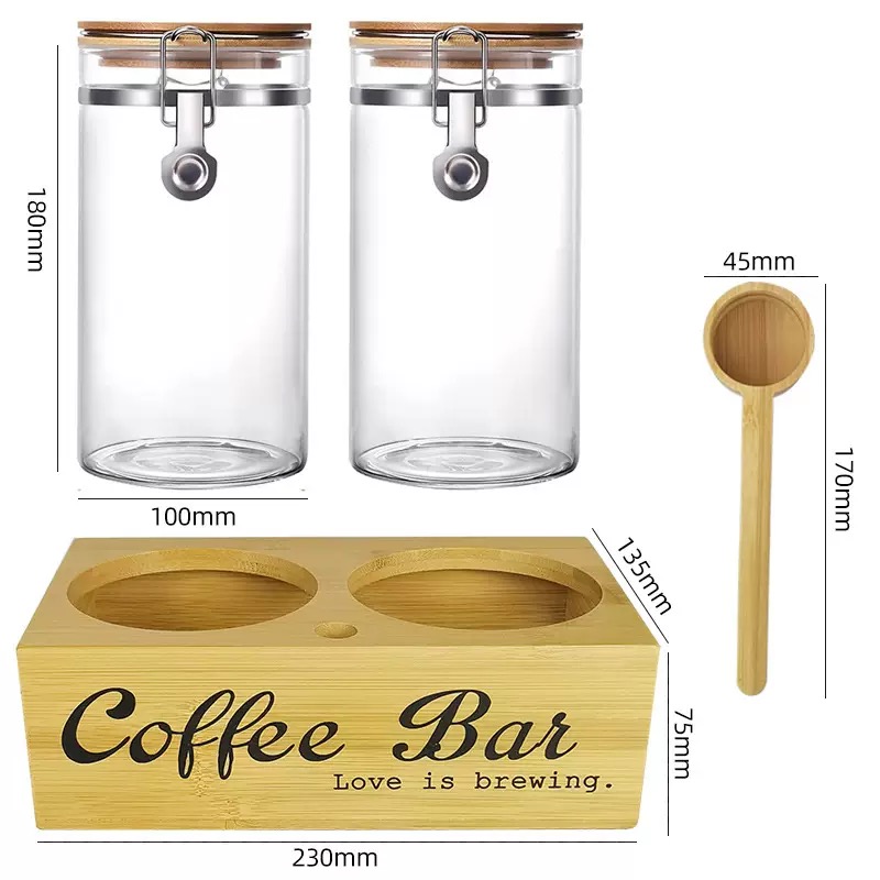 Coffee Storage Jars 2 Pack wit - Coffee Tea And Bean 리뷰 및 가격