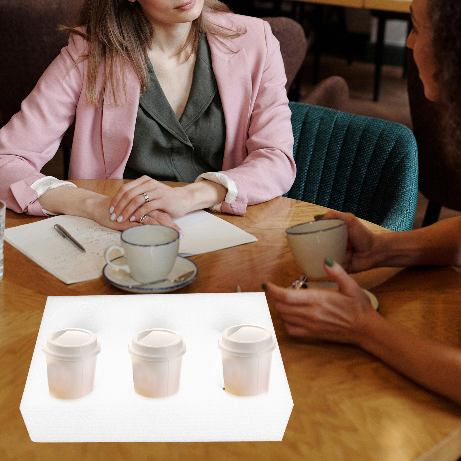 2Pcs Beverage Cup Holder Tray  - Coffee Tea Cups 리뷰 및 가격