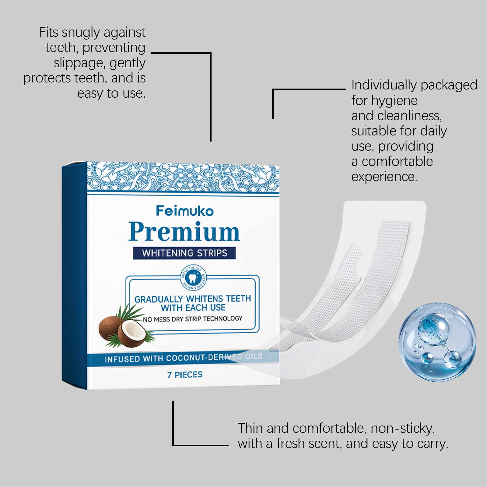 Teeth Stains Removal Strips De - Coffee Tea For Plants 리뷰 및 가격