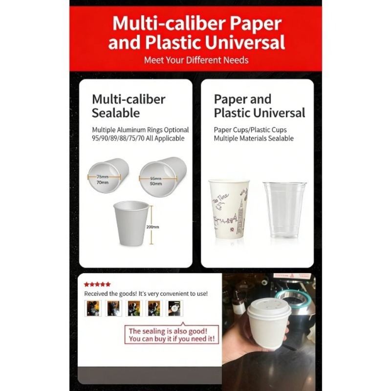Automatic Plastic Cup Sealing  - Coffee Tea Cups 리뷰 및 가격