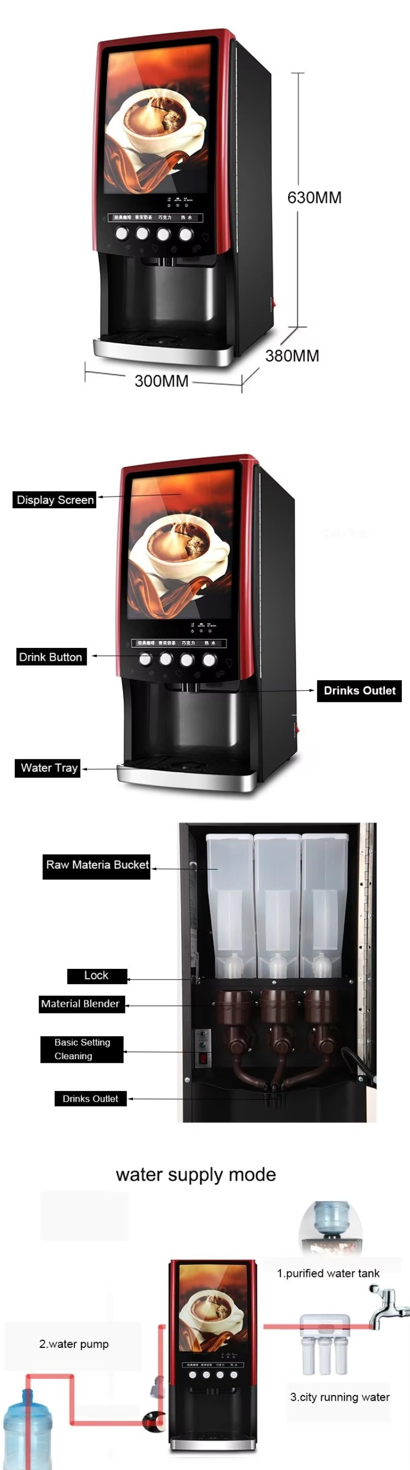 Milk Tea Bubble Tea Vending Ma - Coffee Tea Milk 리뷰 및 가격