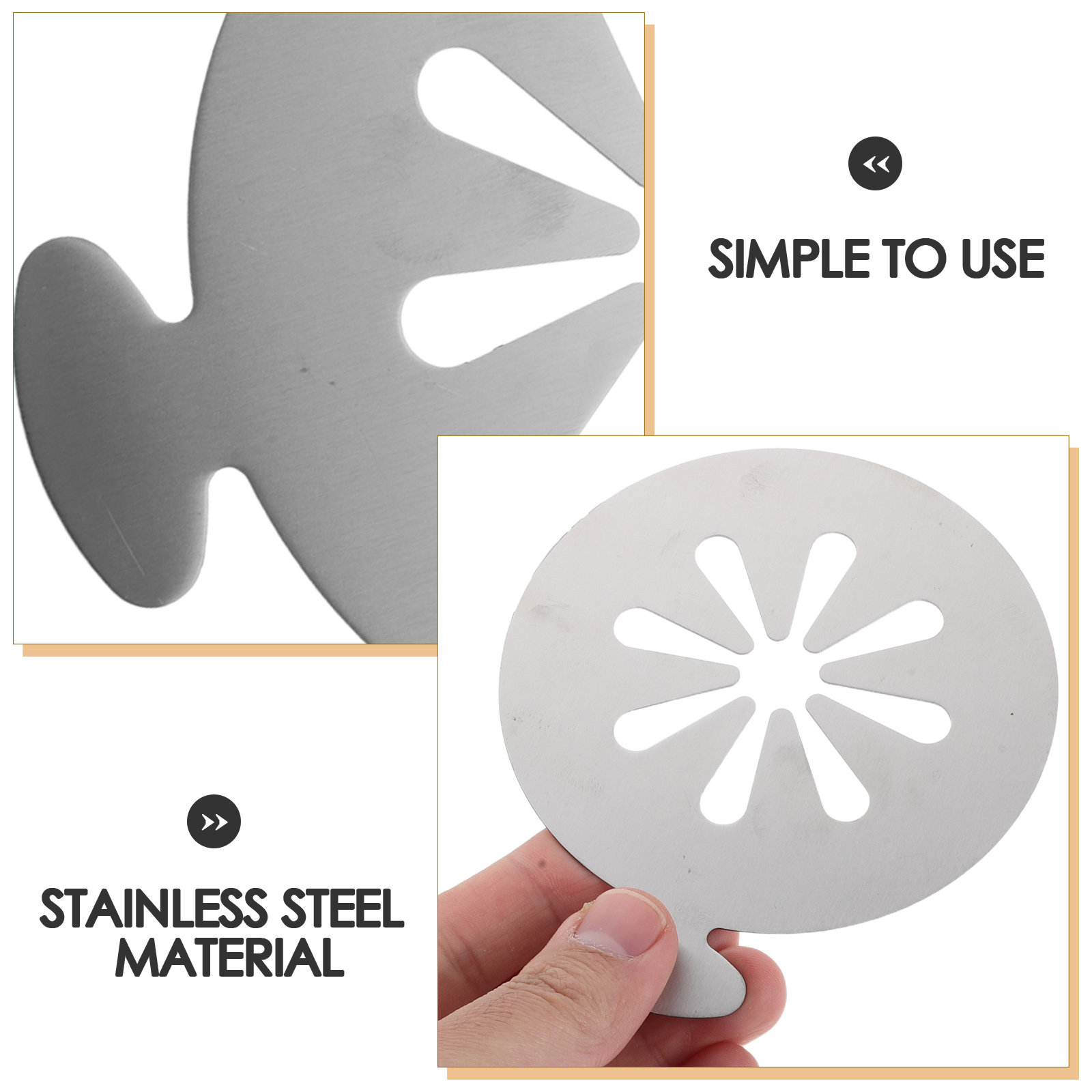 3Pcs Stainless Steel Latte Art - Coffee Stencil Art 리뷰 및 가격