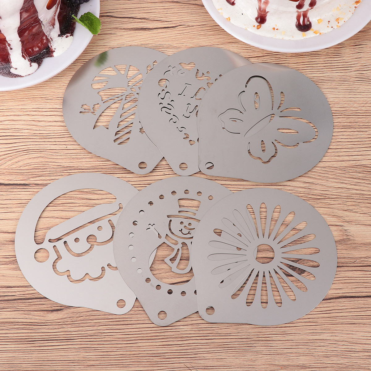 1Set Coffee Stencils Stainless - Coffee Stencil Art 리뷰 및 가격
