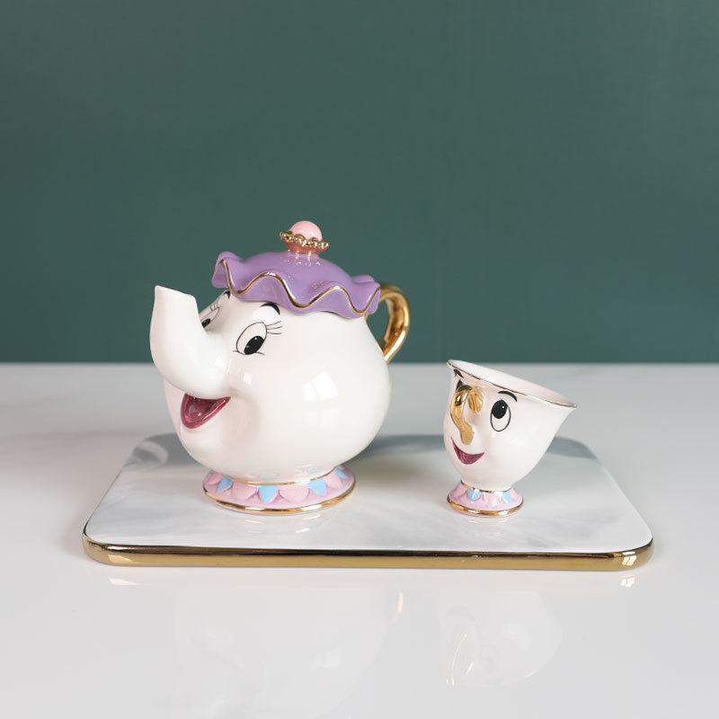 Hot Teapot Cartoon Beauty And  - Coffee Tea Mix 리뷰 및 가격