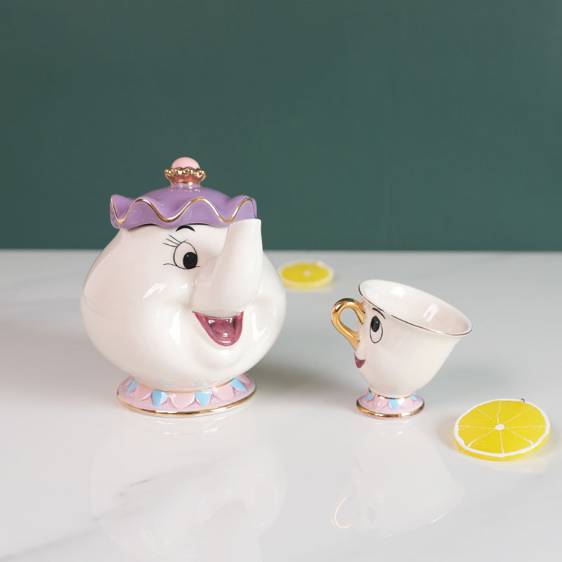 Hot Teapot Cartoon Beauty And  - Coffee Tea Mix 리뷰 및 가격
