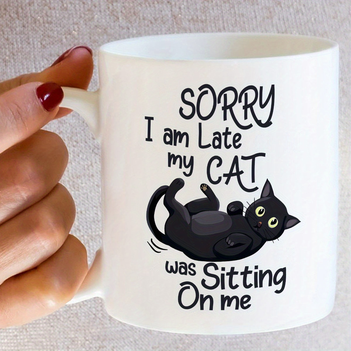 1 Funny Cat Shaped Ceramic Mug - Coffee Tea You And Me 리뷰 및 가격