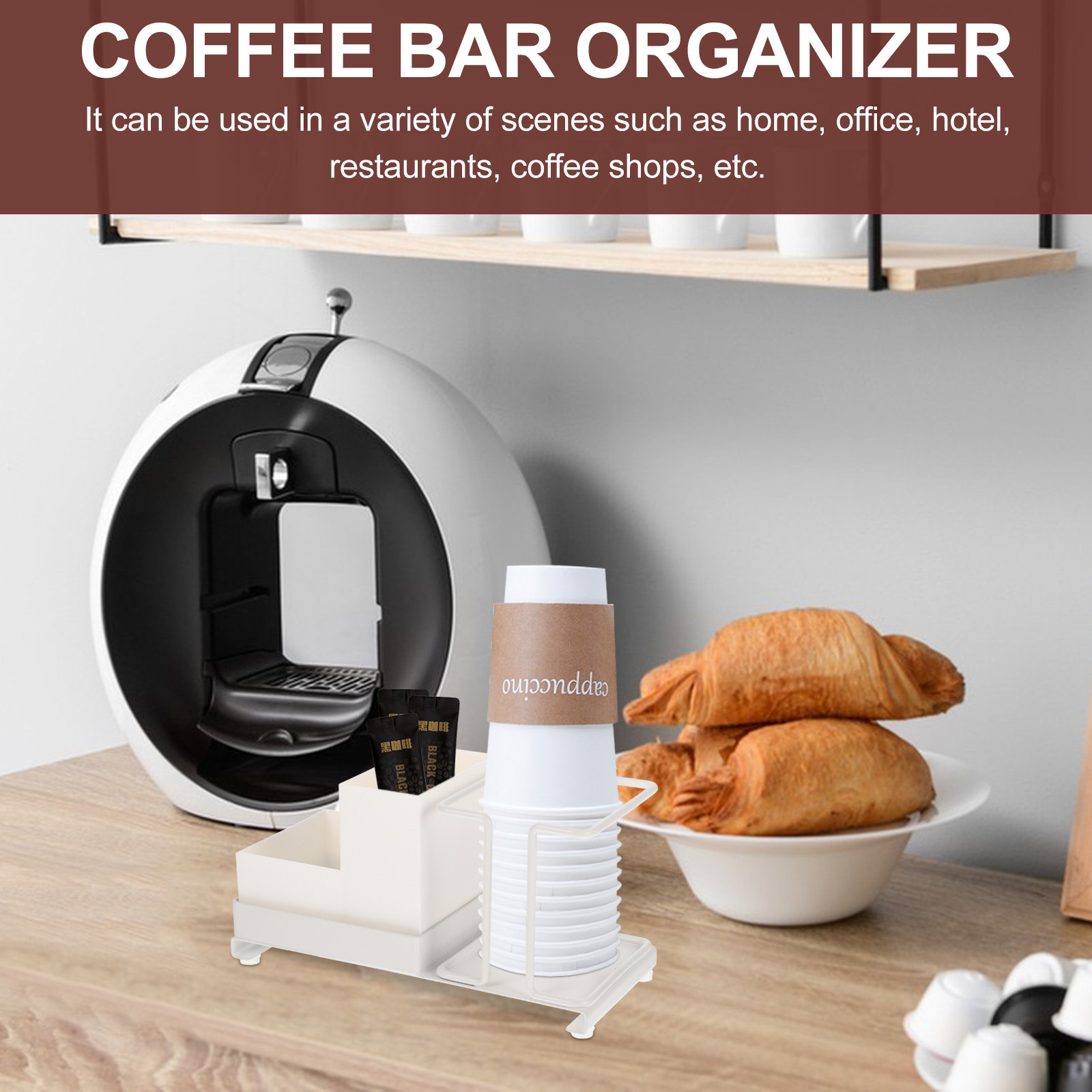 Coffee Bar Organizer Cup Rack  - Coffee Tea Cups 리뷰 및 가격