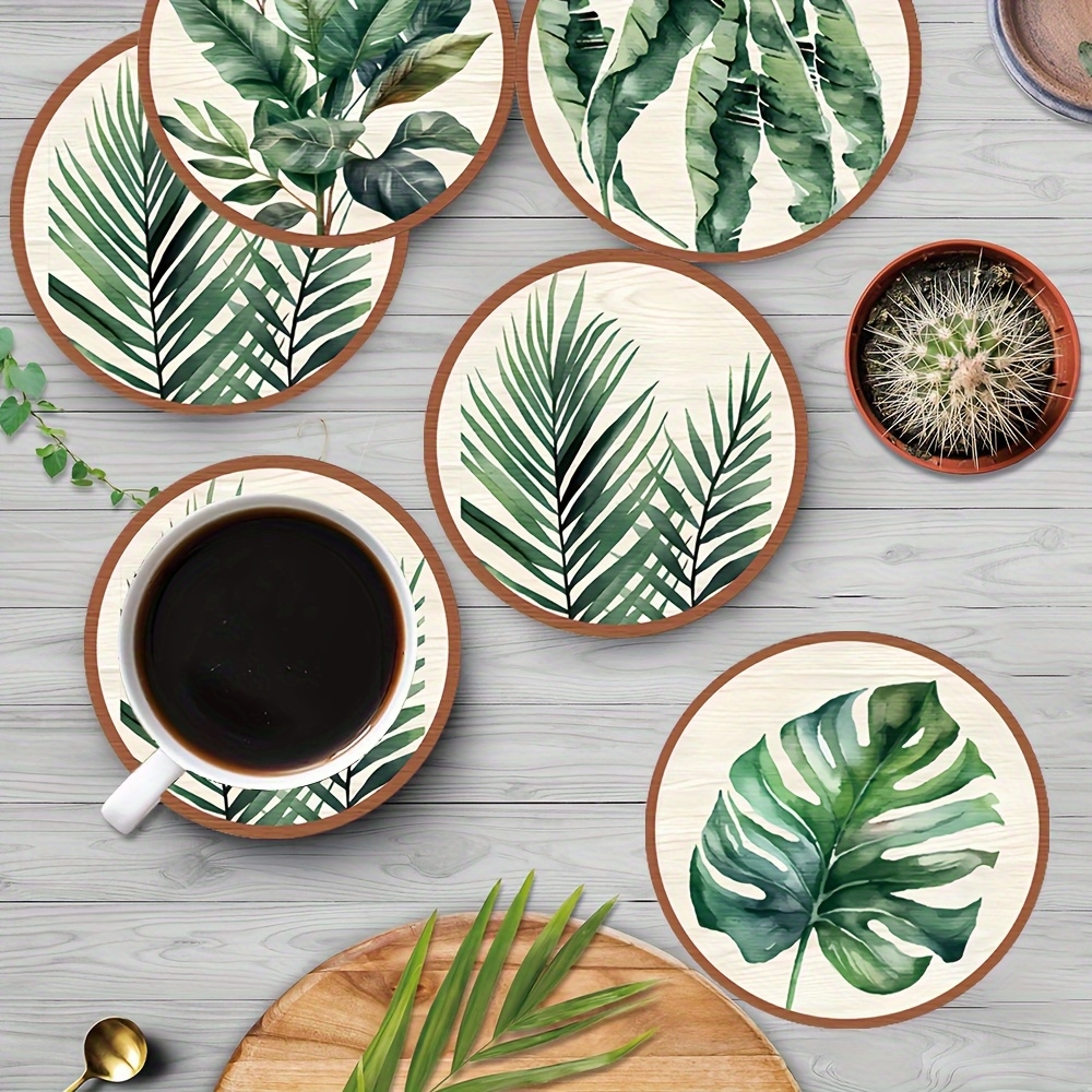 2D Flat 5pcs Tropical Plant gr - Coffee Tea Leaf 리뷰 및 가격