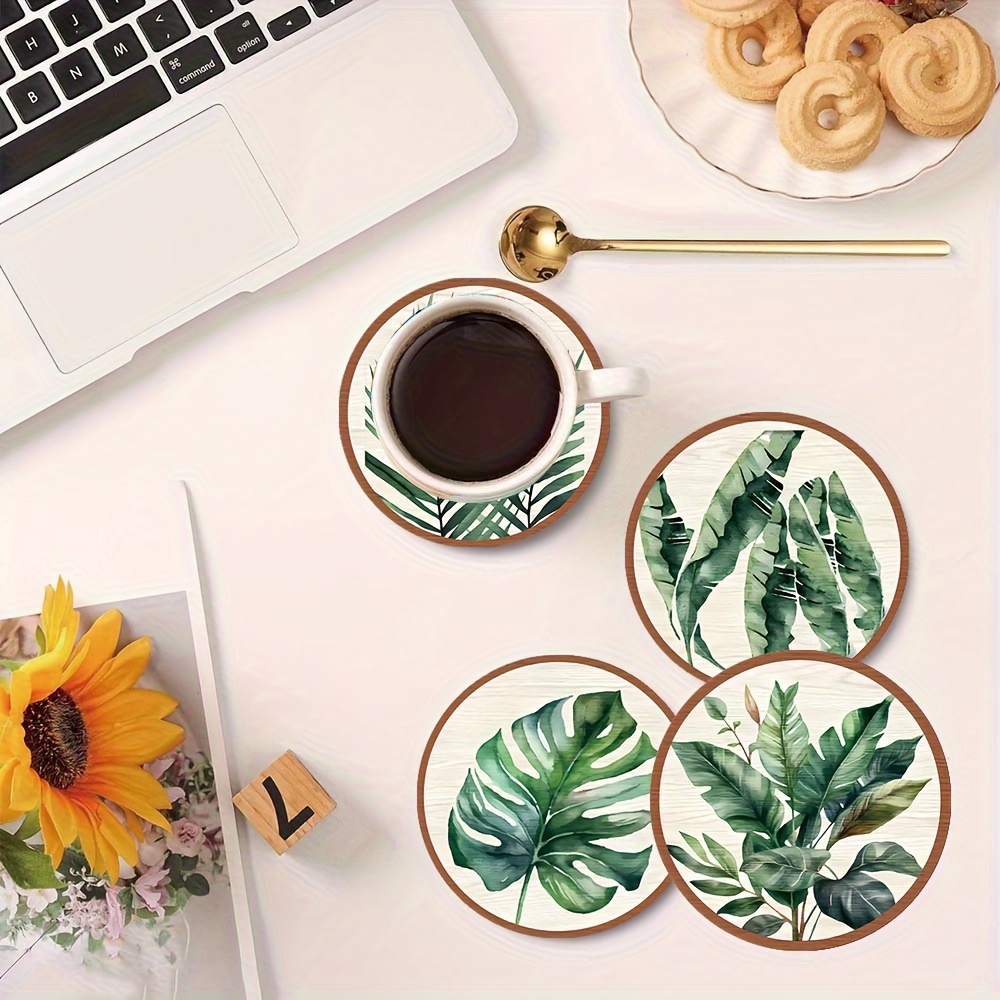 2D Flat 5pcs Tropical Plant gr - Coffee Tea Leaf 리뷰 및 가격