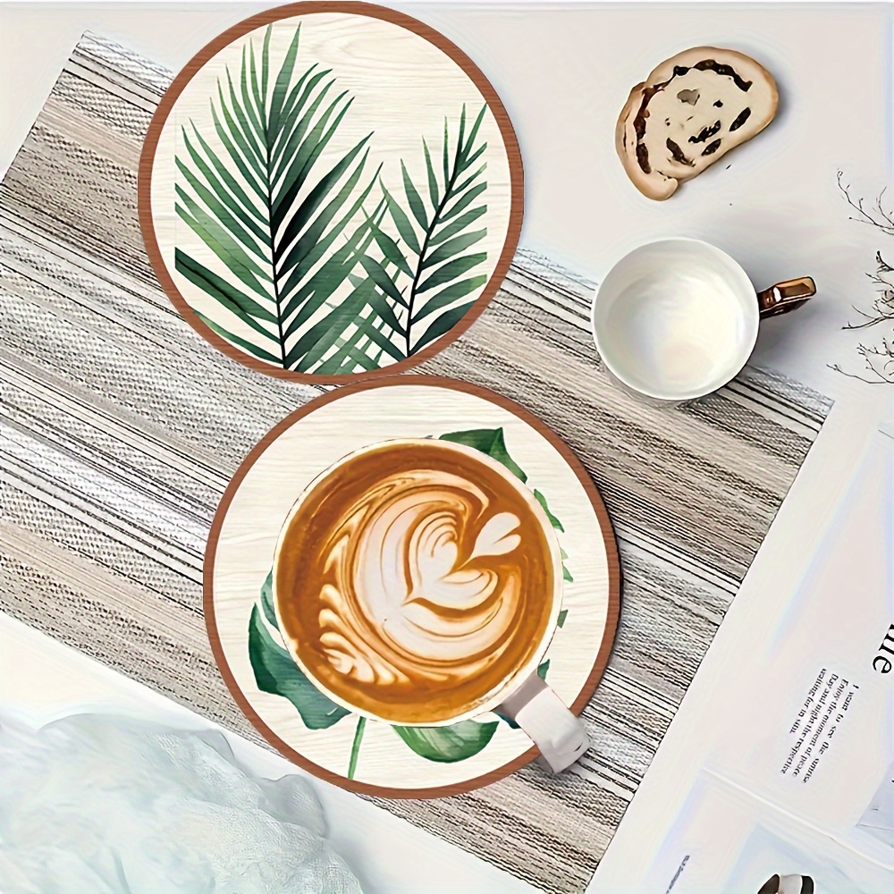 2D Flat 5pcs Tropical Plant gr - Coffee Tea Leaf 리뷰 및 가격