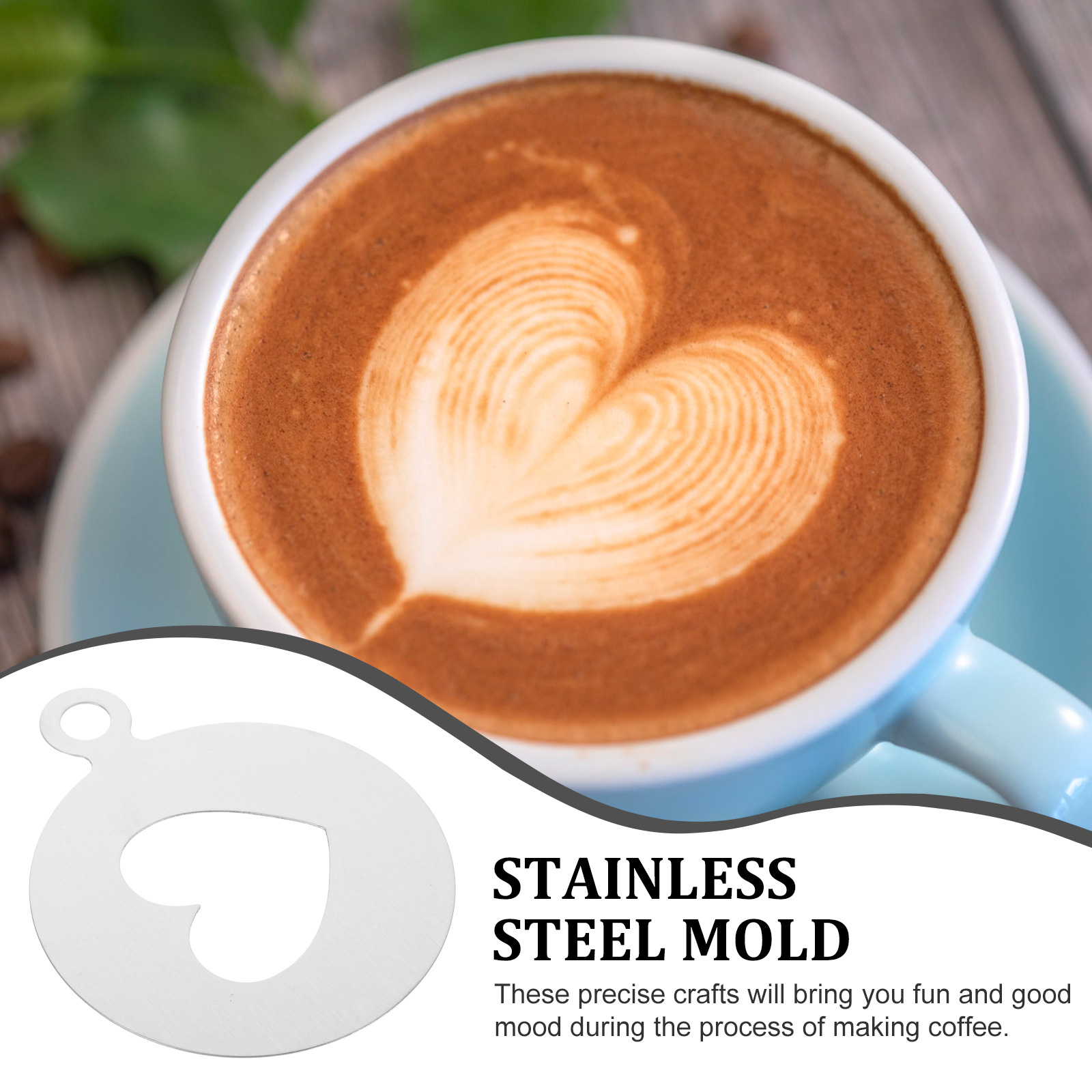 Heart Shape Coffee Stencils 30 - Coffee Stencil Art 리뷰 및 가격