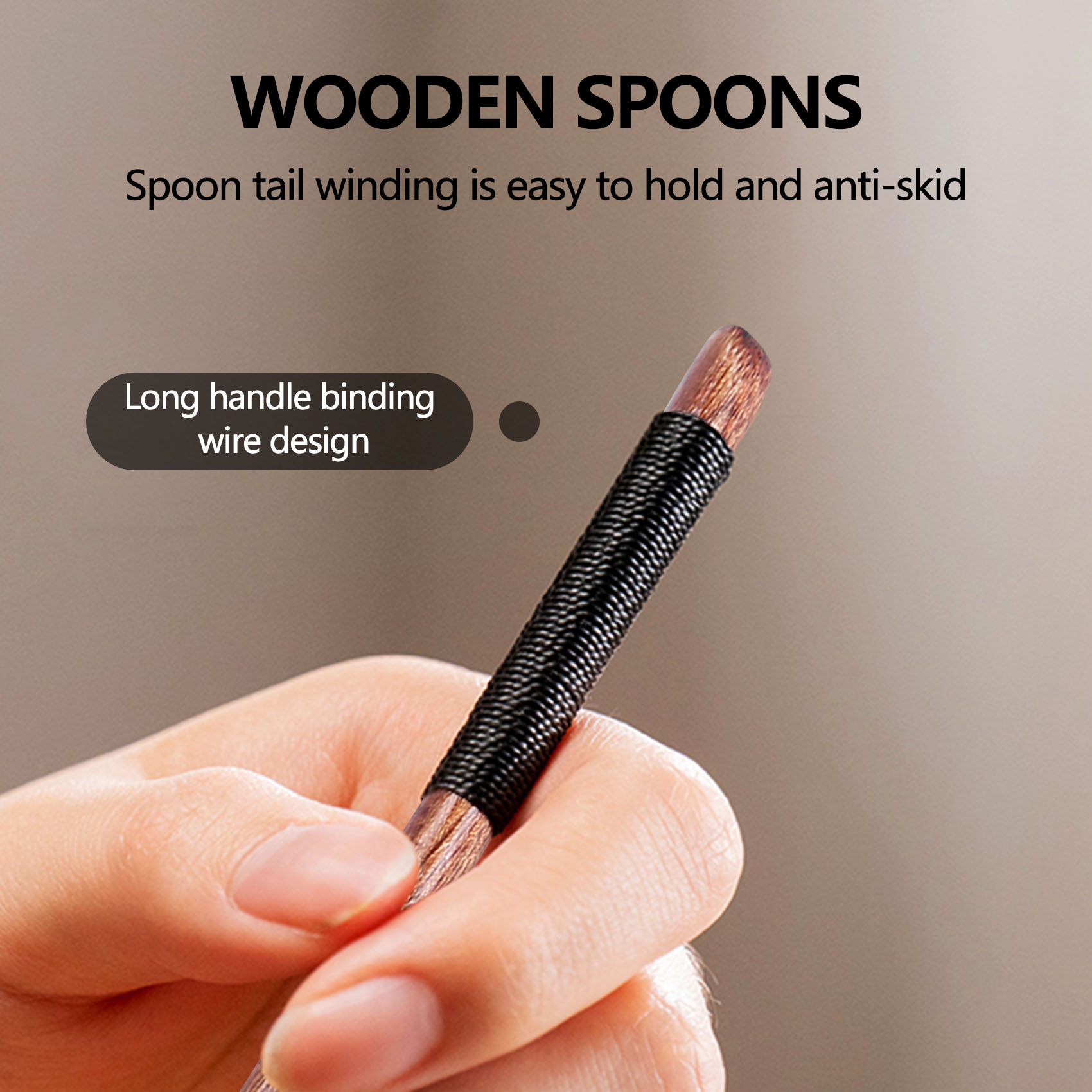 5 Pcs Wooden Spoons Cooking Sp - Coffee Tea Mix 리뷰 및 가격