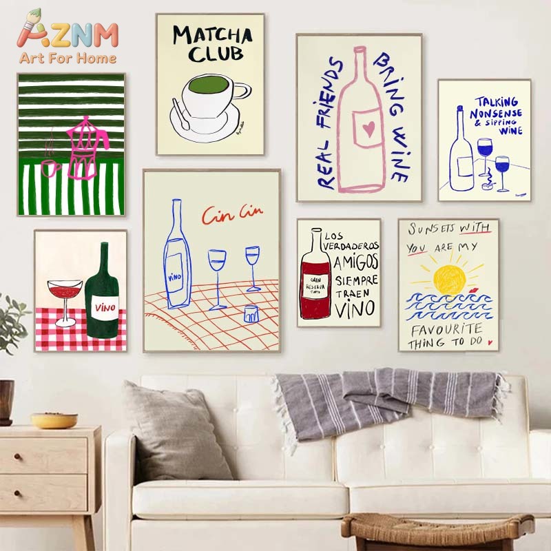 Colorful Drawings Abstract Art - Draw Coffee And Tea 리뷰 및 가격