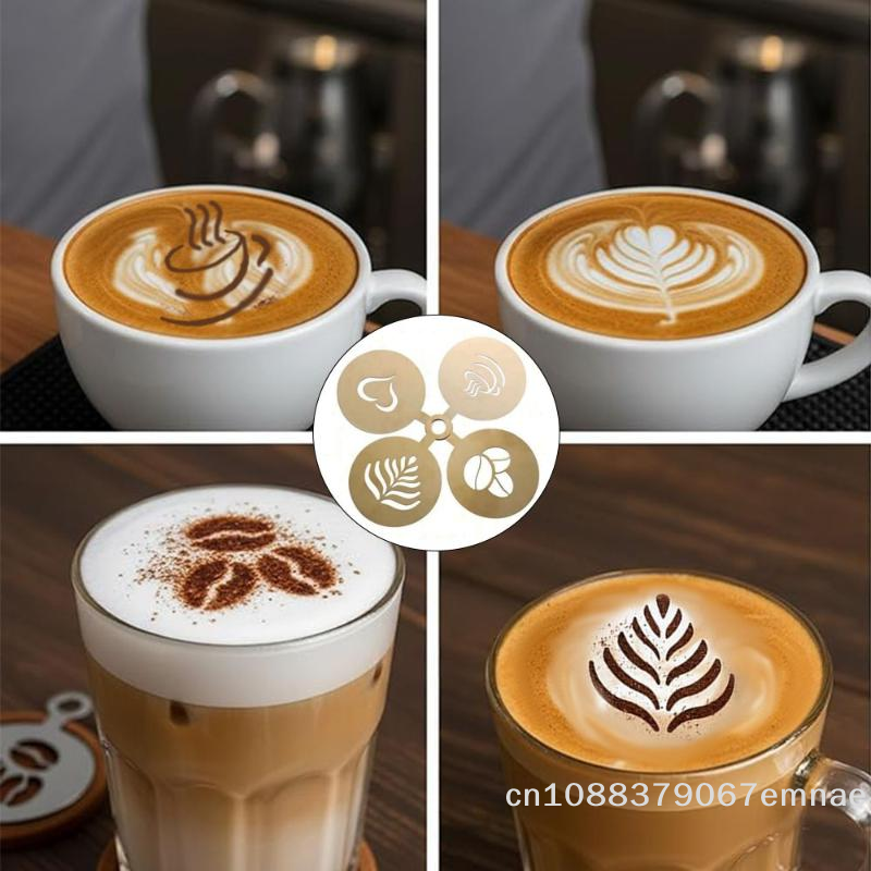 [ZYAS]【xxx】4Pcs/Set Stainless  - Coffee Stencil Art 리뷰 및 가격